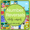 Number Reversals: Activities, worksheets and video bundle. Worksheet and Video Combo WriteAbility