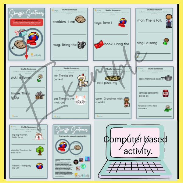 Let's Write: Shuffle Words and Sentences. WriteAbility