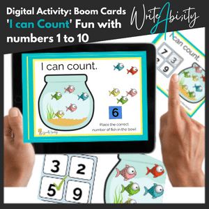 Fun with numbers; Counting and number sense activities 1-10 (DIGITAL) WriteAbility