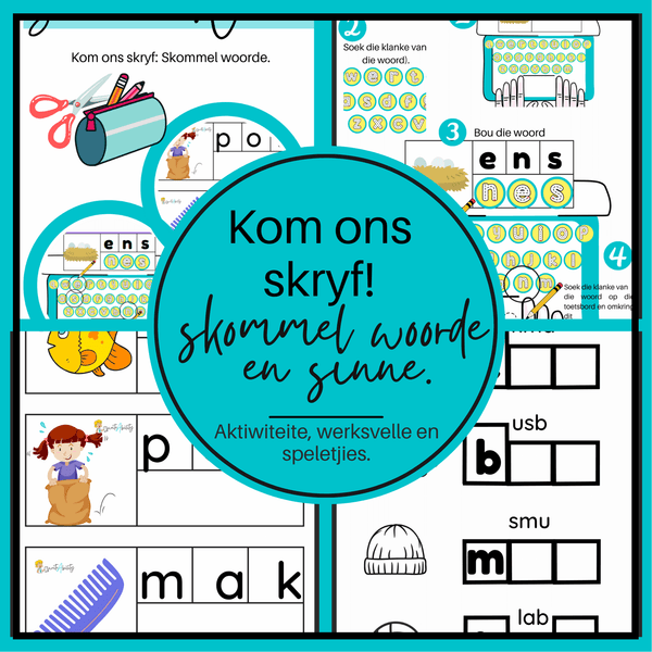 WriteAbility: 'Kom ons Skryf' Pakket. WriteAbility