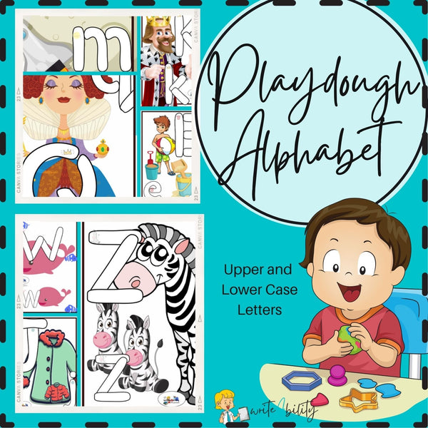 Playdough Alphabet Letters / Speelklei Alfabet Klanke WriteAbility