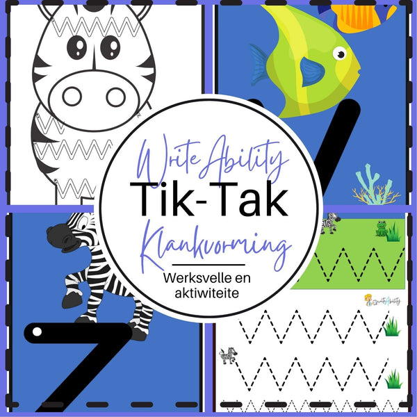 Handskrif: Klankvorming Tik-Tak patroon WriteAbility