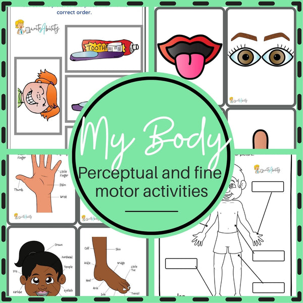 My Body: Visual Perceptual and Fine Motor Activities WriteAbility