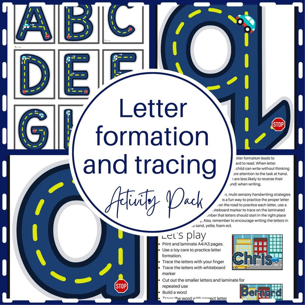 Letter formation and tracing: Activity pack WriteAbility English