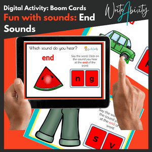 Fun with Sounds: End Sounds Digital (online) activity. WriteAbility