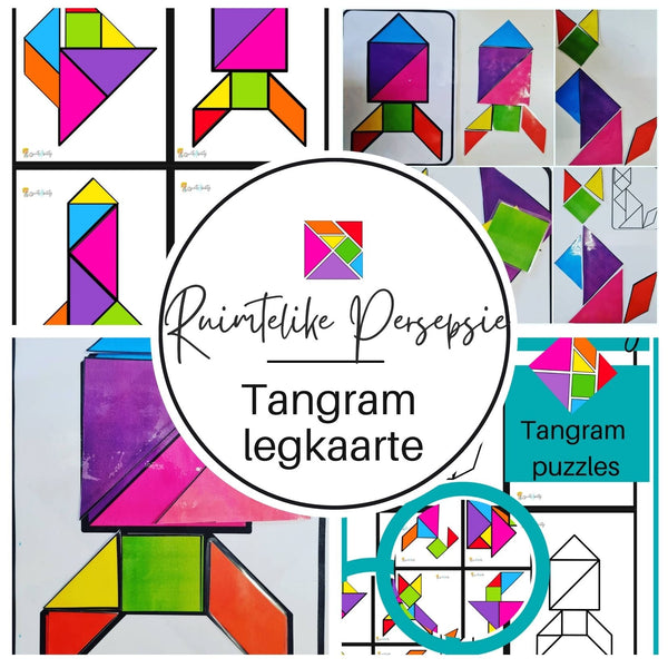 Ruimtelike Beplanning- Tangram Legkaarte WriteAbility