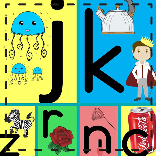 Muurkaarte: A -Z (kleinletters) WriteAbility
