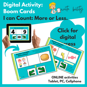 Number Concepts: More or Less (Digital Activity) WriteAbility