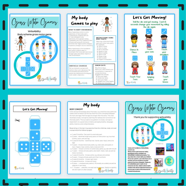 Let's get moving: Gross Motor Activity for the classroom. WriteAbility