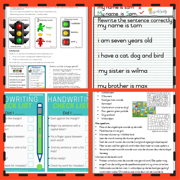 Let's write sentences: Remedial strategy, worksheets, and activities. WriteAbility