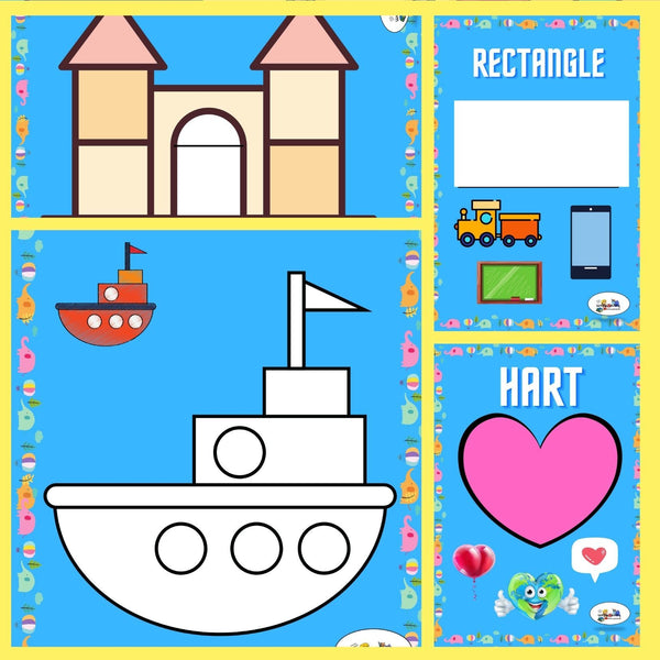 2D Vorms (Muurkaarte, Kleimatte en aktiwiteite) WriteAbility