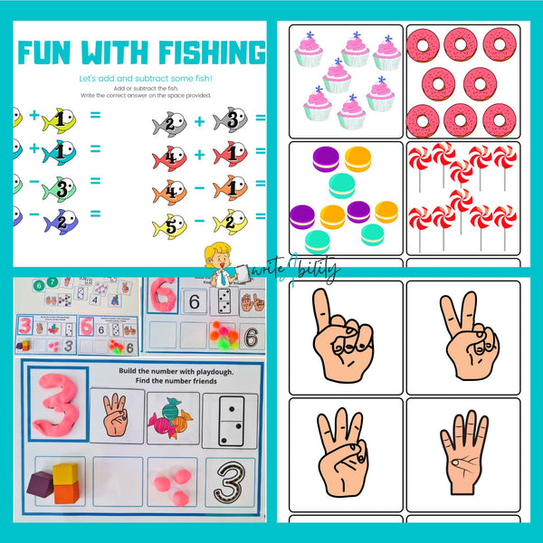 Number Games: Fun Activities to develop number concepts (Number 1 to 10) Activities WriteAbility