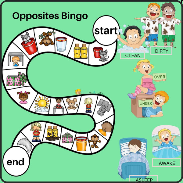 Opposites: Activities, posters and perceptual worksheets WriteAbility