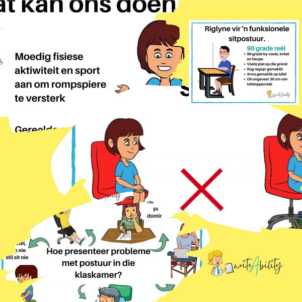 Riglyne vir Handskrif: Muurkaarte (Potloodgreep, Postuur en Posisionering) WriteAbility