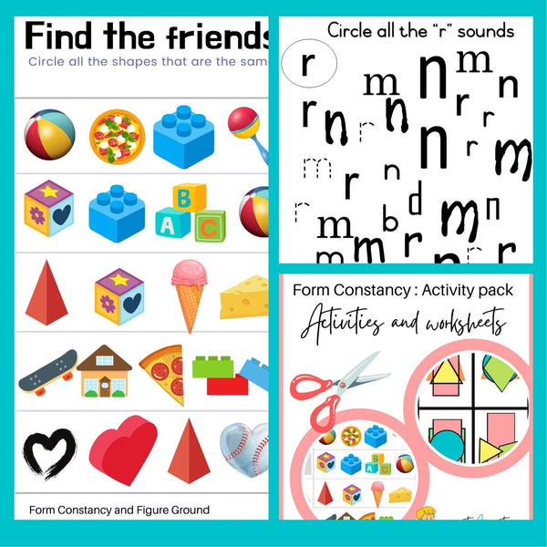 Form Perception: Occupational Therapy Activity program to develop Visual Form Constancy WriteAbility