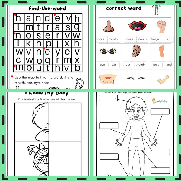 My Body: Visual Perceptual and Fine Motor Activities WriteAbility