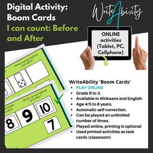 Number Concepts: Before and After. WriteAbility