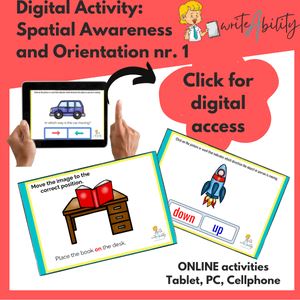 Visual Perception: Spatial Awareness and Orientation. Nr.1 (Digital Activity). WriteAbility