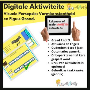 Visuele Persepsie: Vormkonstandheid en Figuur-grond Persepsie (Digitale Aktiwiteit). WriteAbility