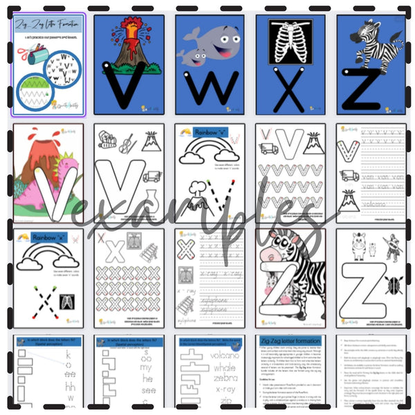 Zig Zag Letter Formation Activity Resource WriteAbility