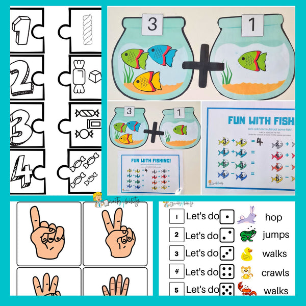 Number Games: Fun Activities to develop number concepts (Number 1 to 10) Activities WriteAbility