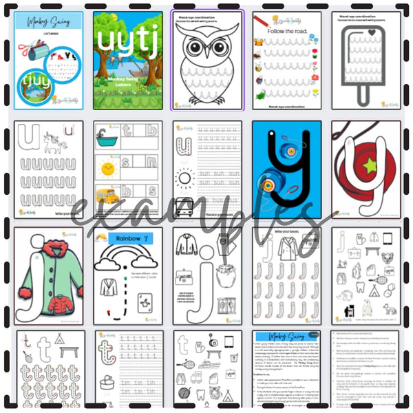 Handwriting: Monkey Swing Letter Formation WriteAbility