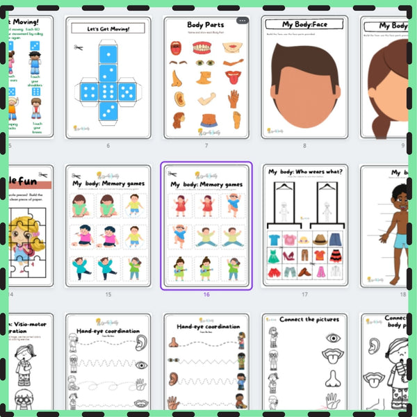 My Body: Visual Perceptual and Fine Motor Activities WriteAbility