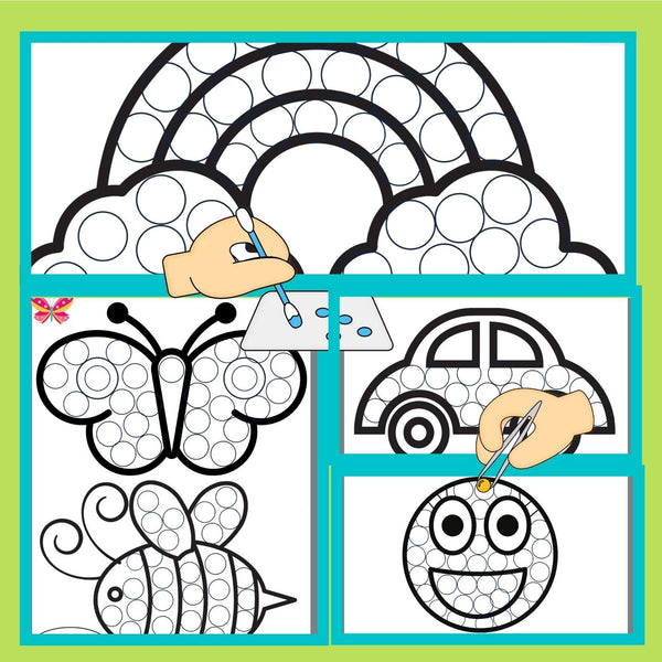 Dotted Pictures: Fine Motor Activities To Improve Pencil Control WriteAbility