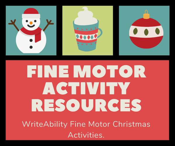 Fine Motor Christmas Activities WriteAbility