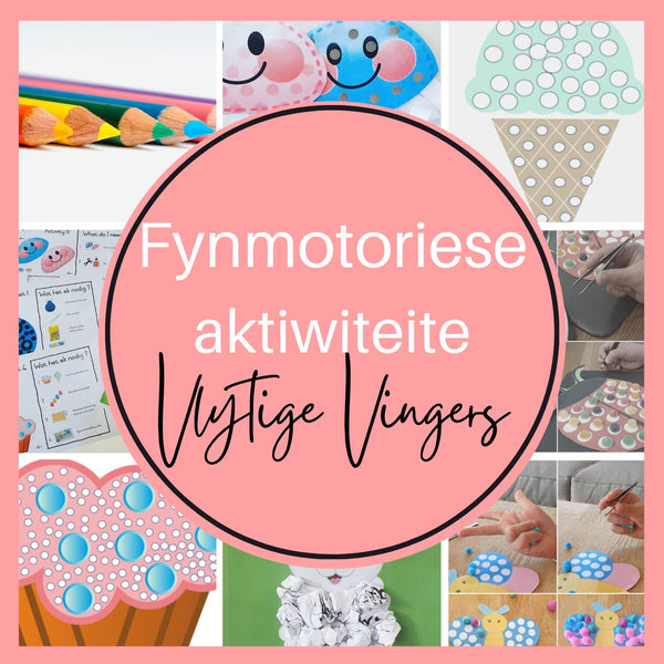 Fynmotoriese Ontwikkelingsprogram- Knipvaardigheid en Fynmotoriese Aktiwiteite Pakket WriteAbility