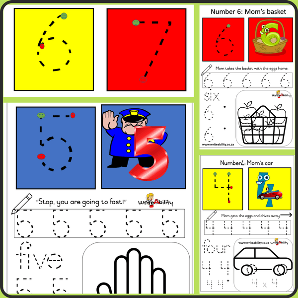 Number Reversals: Activities, worksheets and video bundle. Worksheet and Video Combo WriteAbility