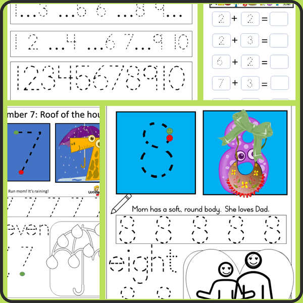 Number Reversals: Activities, worksheets and video bundle. Worksheet and Video Combo WriteAbility