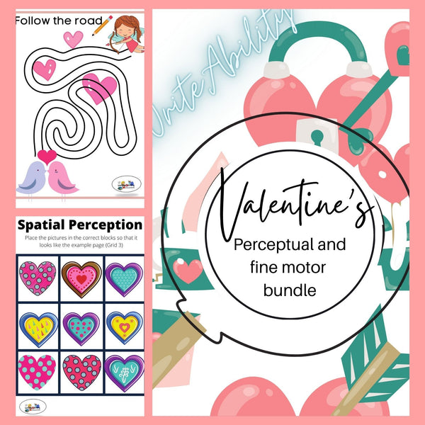 Perceptual and Fine Motor Activities (Valentine's Day) WriteAbility