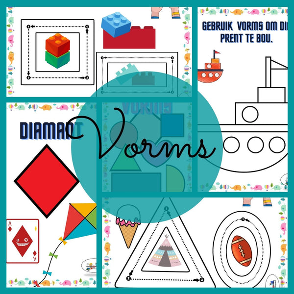 Speelklei Pret: Alfabet, Vorms, Syfers en "Pre-writing" Patrone WriteAbility