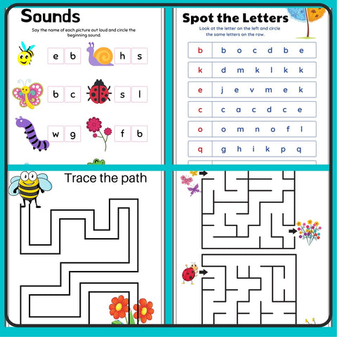 Spring: Perceptual and fine motor activities and worksheets. WriteAbility 
