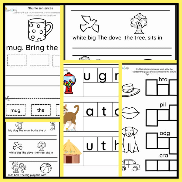 Let's Write: Shuffle Words and Sentences. WriteAbility 