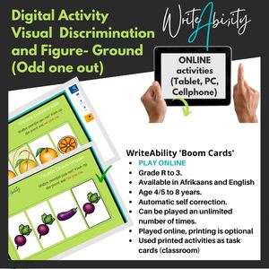 Visual Perceptual Skills: Visual Discrimination and Figure Ground Nr. 2 (Digital Activity) WriteAbility 