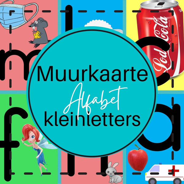 Muurkaarte: A -Z (kleinletters) WriteAbility 