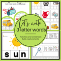 Let's Write 3 Letter Words-Activities and Worksheets WriteAbility 