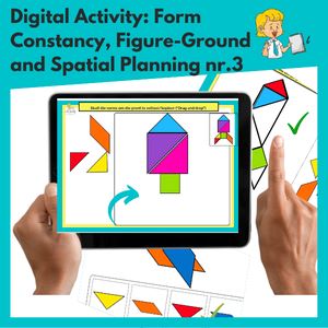 Visual Perception: Form Constancy and Spatial Planning. Nr.3 (Digital Activity). WriteAbility 