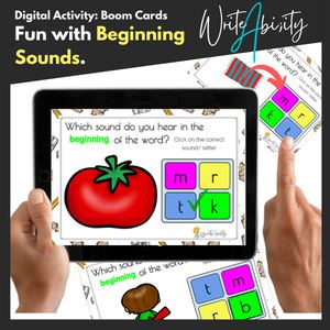 Fun with Beginning Sounds: Digital (online) activity. WriteAbility 
