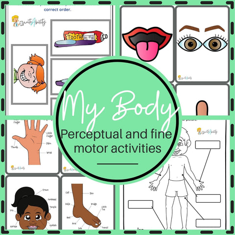 My Body: Visual Perceptual and Fine Motor Activities WriteAbility 