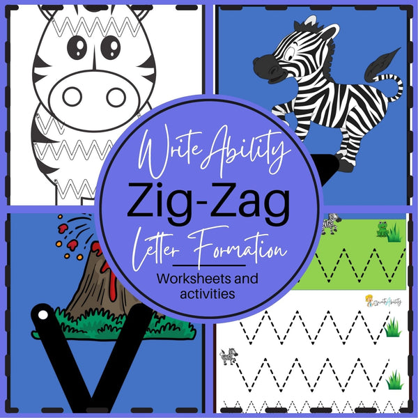 Zig Zag Letter Formation Activity Resource WriteAbility 