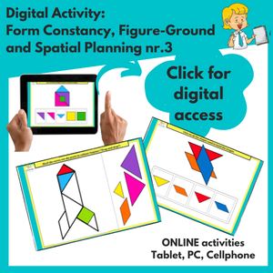 Visual Perception: Form Constancy and Spatial Planning. Nr.3 (Digital Activity). WriteAbility 