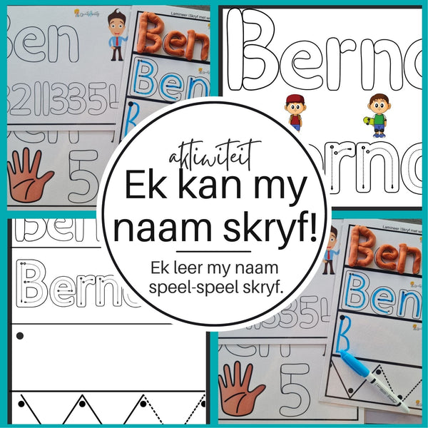 I can write my name: Build your name with playdough. WriteAbility 