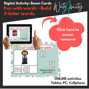 Fun with Words: Build 3-letter words. (Digital Activity) WriteAbility 