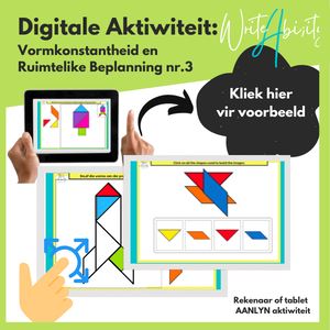 Visuele Persepsie: Vormkonstandheid en Ruimtelike Beplanning Nr. 3 (Digitale Aktiwiteit). WriteAbility 