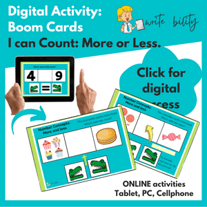 Number Concepts: More or Less (Digital Activity) WriteAbility 