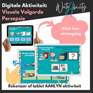 Visuele Persepsie: Visuele Volgorde (Digitale Aktiwiteit). WriteAbility 