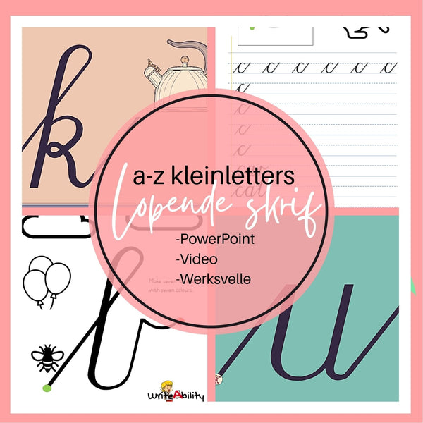 Lopende Skrif: Kleinletters A-Z pakket WriteAbility 